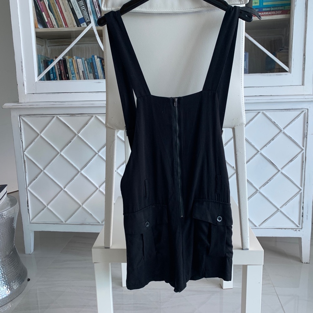 Carmar black overall shorts